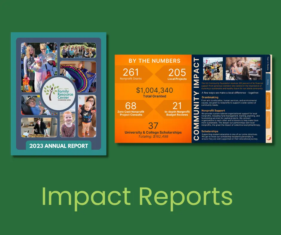Impact Reports for Non Profits San Juan Islands
